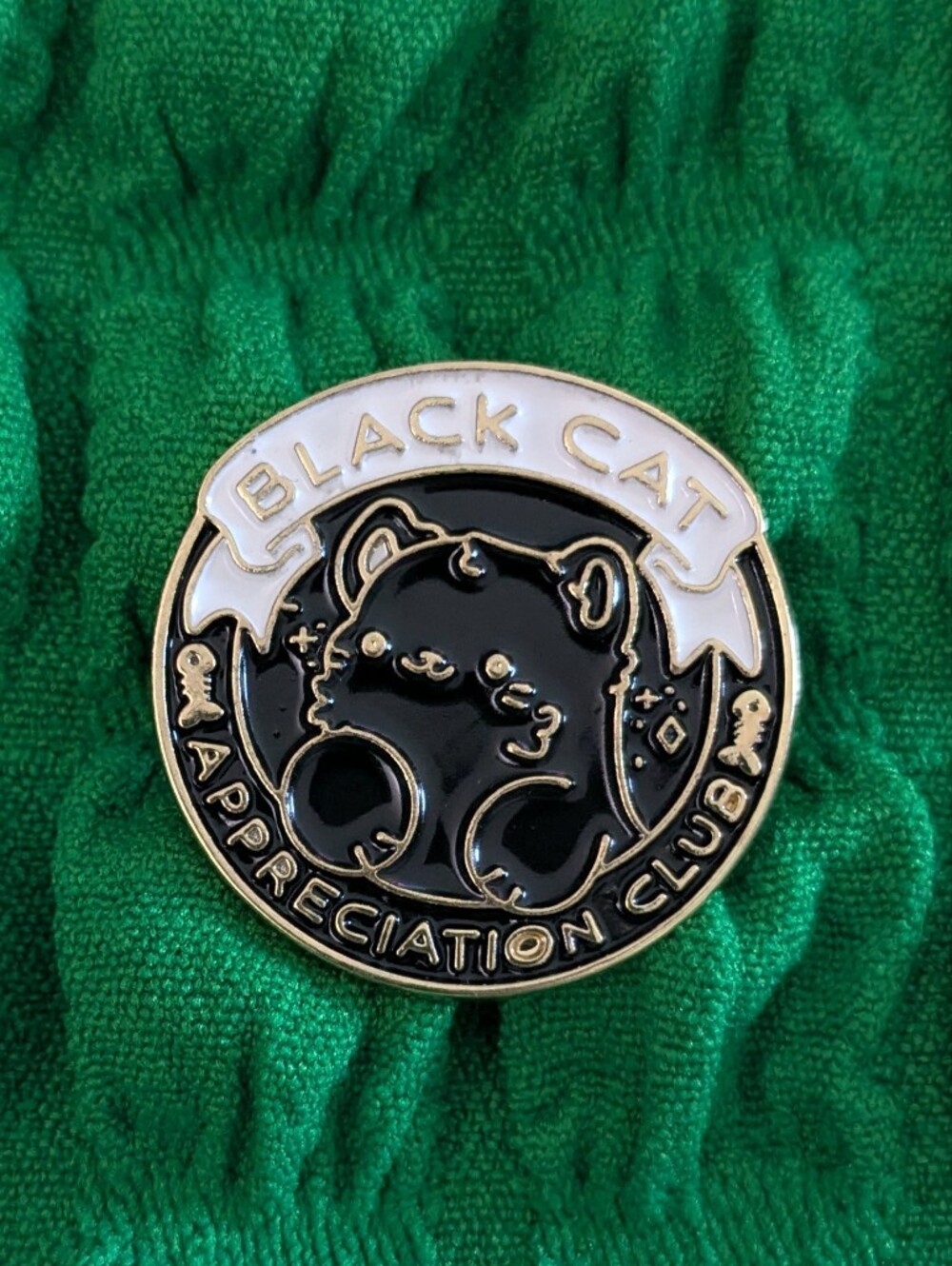 Black Cat Appreciation Club Enamel Pin